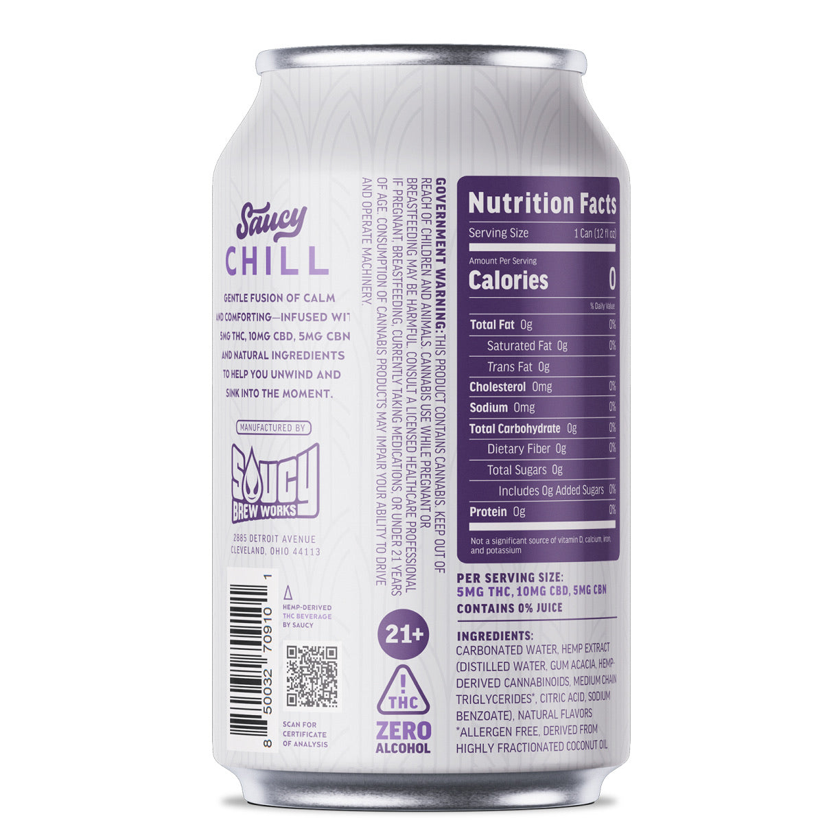 CHILL - 6-Pack Infused Seltzer – Saucy Seltzer