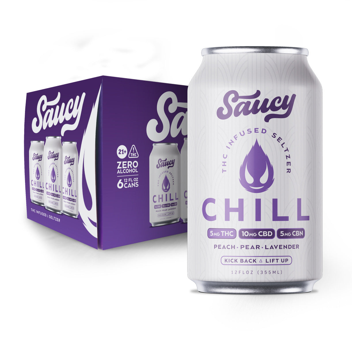 CHILL - 6-Pack Infused Seltzer – Saucy Seltzer